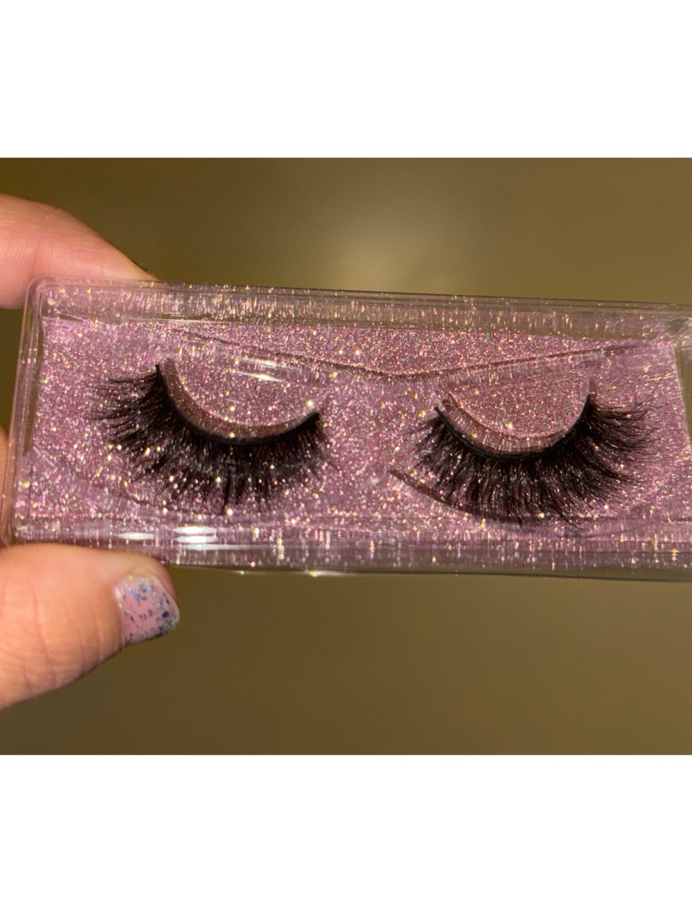 Cruelty-Free Dramatic Black Mink Lash Set - Pink Glitter Case